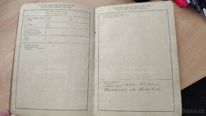 Arbeitsbuch protektorát Čechy a Morava, pracovní knížka - 5