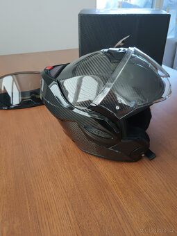 Výklopná helma Scorpion Exo-Tech Evo Carbon vel. L - 5