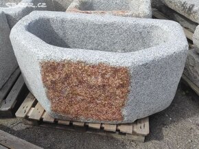 Kamenná stírka, kamenka, koryto, 128x67x60 cm - 5