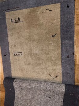 INDO GABBEH ručně vázaný koberec IKEA, 100% vlna,140x200cm - 5
