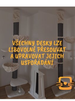 Prodám kočičí strom - škrabadlo do stropu - 5