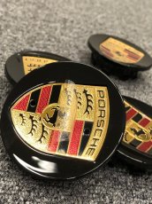 Černé pokličky Porsche 60 mm 911, Cayenne, Boxter, Panamera - 5