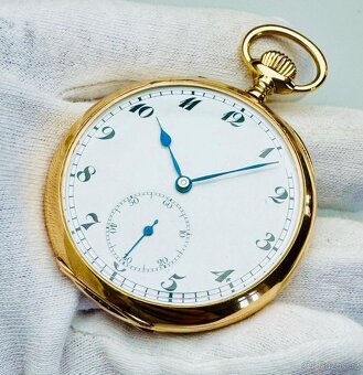 14K ZLATÉ PÁNSKÉ KAPESNÍ HODINKY IWC SCHAFFHAUSEN S ETUI - 5