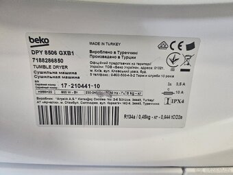 Sušička Beko 8kg - 5