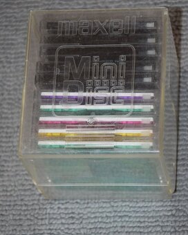 MD minidisc MAXELL 74min., s obaly, plast.MD box,sada 10ks - 5