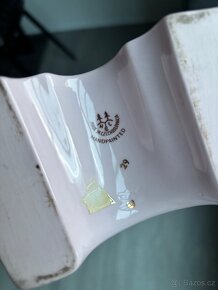 Růžový porcelán - hodiny - 5