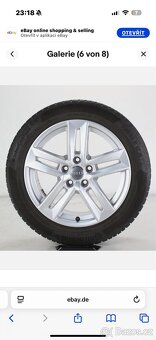 Originál zimní sada Audi A4 7x17 225/50R17 - 5