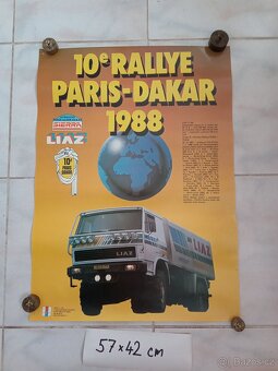 Plakáty LIAZ Paris Dakar a další plakáty a kalendáře LIAZ - 5