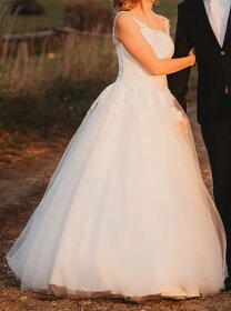 Krásné svatební šaty vel. 36 - 42 - 5
