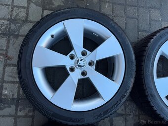 ORIGINÁL Alu Škoda DENOM R17, 5x112 - ZIMNÍ PNEU - 5