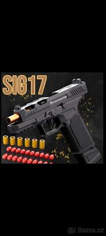 Dětská plastová poloautomatická pistol SIG17 - 5