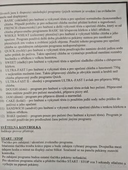 Domácí pekárna, kuchyňský robot - 5