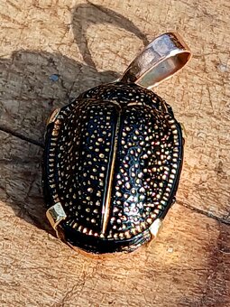 Zlatý přívěsek Skarab - 5