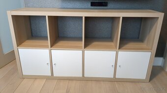 Policové díky IKEA KALLAX vz. bíle moř. dub s vložkami - 5