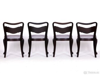 4x značené židle THONET, nové čalounění. - 5