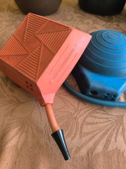 Retro gumové nafukovací nožní pumpy "žáby" - 5