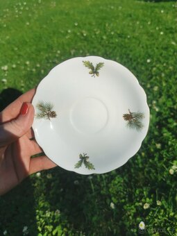 Dárkový porcelánový kávový servis, lovecký motiv, Leander - 5