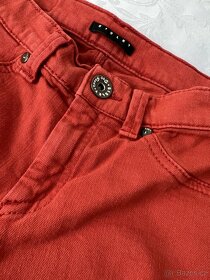 Sisley - dáms. cihlové skinny džíny – vel. 28; S? - 5