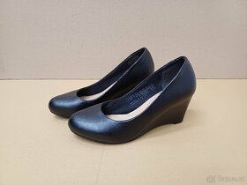 Černé lodičky na klínku vel.37 - 5