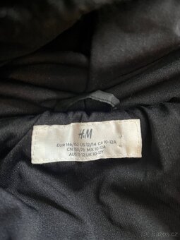 Prodám černý kožíšek bundu vel 146/152 - 5