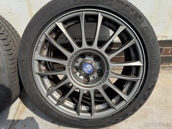 Prodám alu kola Sparco s letními pneu Continental 225/45 R17 - 5