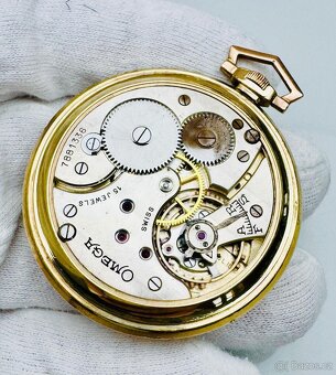 NÁDHERNÉ PÁNSKÉ ART DECO KAPESNÍ HODINKY OMEGA - FUNKČNÍ - 5
