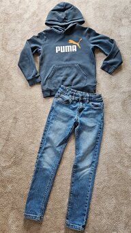 Mikina PUMA vel. 140 + skinny džíny C&A vel. 134 - 5