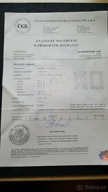 Platinový prsten s přírodním diamantem - 5