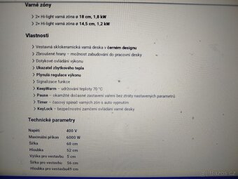 Sklokeramická varná deska Mora VDST651C - 5
