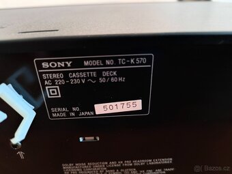 Tape deck Sony TC-K570 k servisu - 5