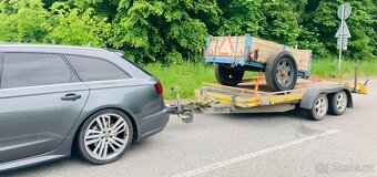 Vlek za malotraktor, vlečka, vyvážečka, bytelná kára - 5
