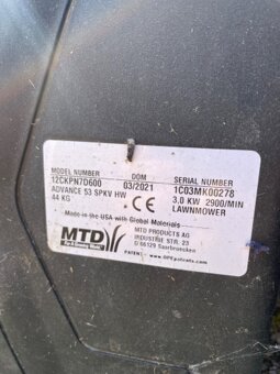 Benzínová sekačka s pojezdem MTD ADVANCE 53 SPKV HW - 5