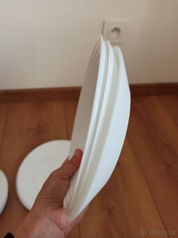 13 ks/ bílé talíře pro 1-3 osoby/ pěkný stav - 5