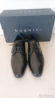 Pánské společenské kožené polobotky Bugatti - nové - 5