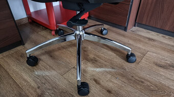 Židle k psacímu stolu do 200kg, kancelářské křeslo, černá - 5