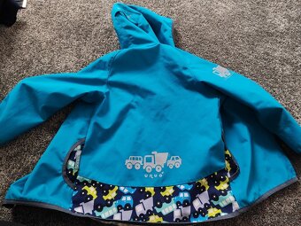 Unuo bunda modrá autíčka softshell vel 92/98 - 5