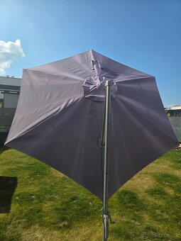 Slunečník Santorini Ø 300cm šedý - 5