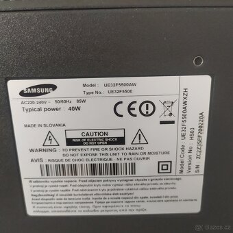prodám Smart TV SAMSUNG model: UE32F5500aw 32" - 5