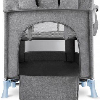 KINDERKRAFT Postýlka cestovní Joy s doplňky Blue - 5