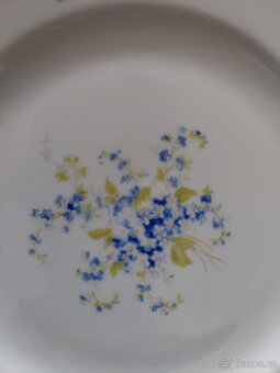 Retro krásné porcel.talíře-pomněnky-zamluveny - 5