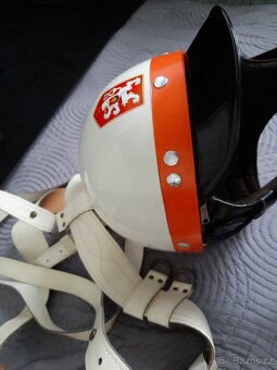 Stará policejní přilba VB, SNB, + Opasek - 5