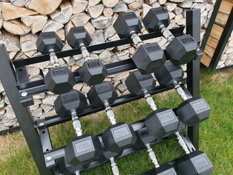 jednoruční činky sada 210kg HEXA (5-30kg) - 5