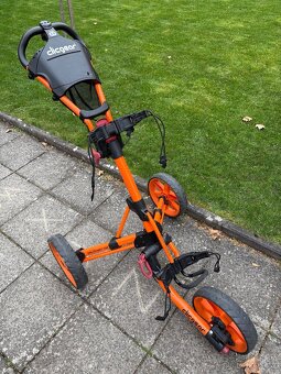 Golfový vozík Clicgear 3.0 + bag Clicgear B3 oranžovo-černy - 5