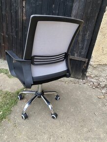 ATAN Kancelářská židle APOLO - šedohnědá Taupe/černá - 5