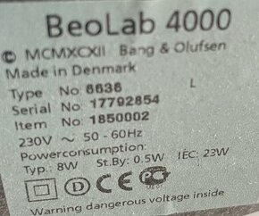 Bang Olufsen Danmark - Beocenter 2300, BeoLab 4000, - 5