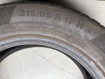 prodám zimní pneumatiky 215/65/17 Continental celá sada - 5