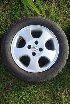 ALU Kola R15 7J 15H2 ET49 + letní pneu (Opel Astra) - 5