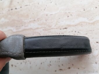 BMW E39 celokožená šedá ruční brzda - 5