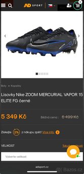 Kopačky Nike Zoom Mercurial Vapor 15 Elite FG - EUR 45 - 5