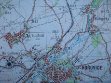 Vojenská profesionální tajná mapa Hořovice Zdice ČSLA - 5
